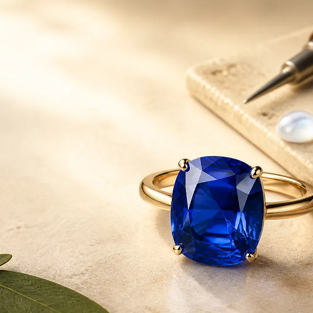 Gems & Jewellery — Ceylon sapphire, moonstone, silver filigree