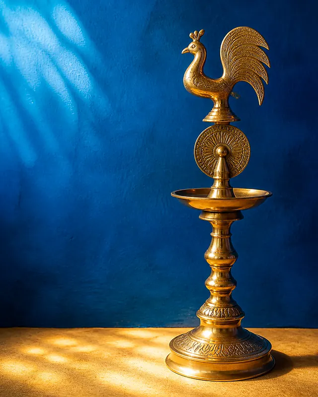 Brass Pahana Oil Lamp